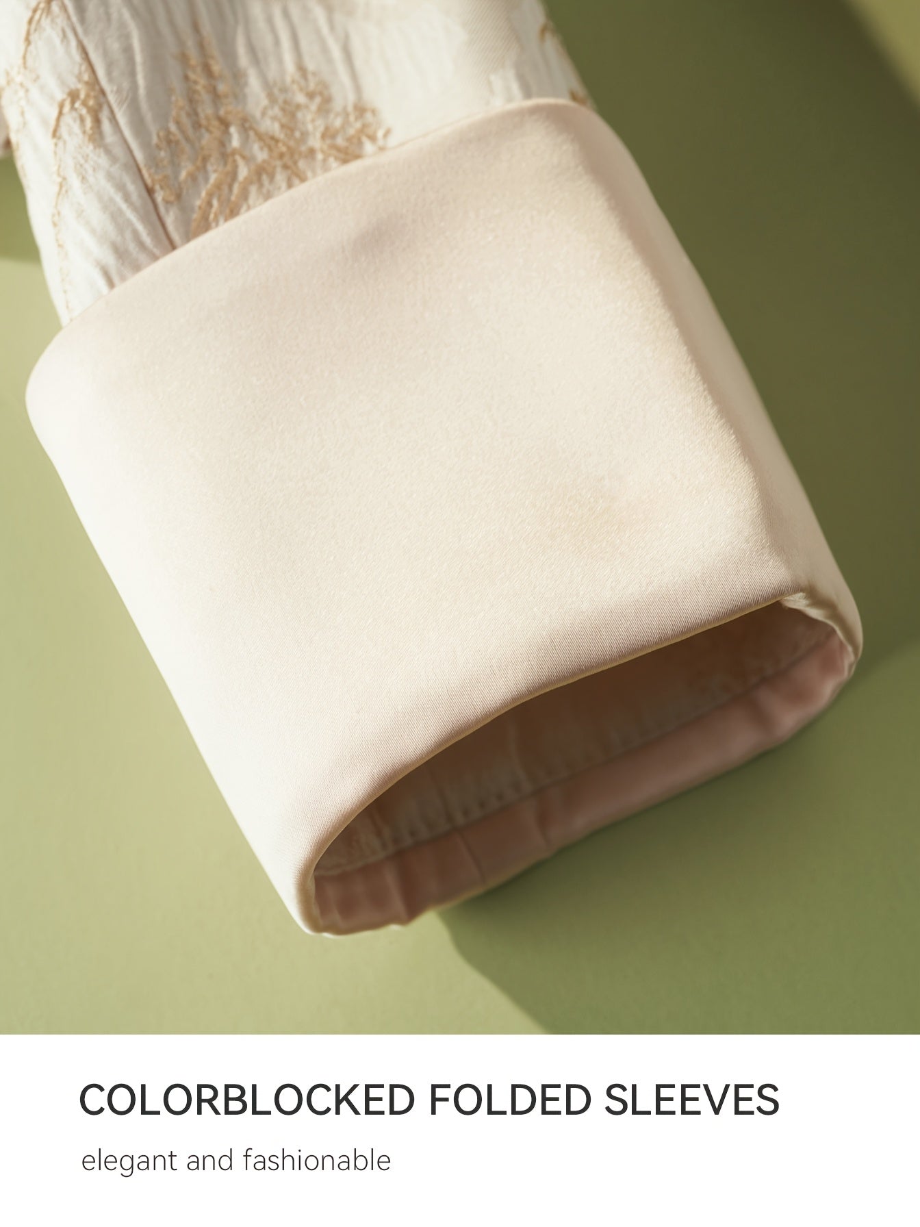 IHIMI Women's Elegant Ethnic Textured Jacket - V-Neck Long Sleeve Button Front Casual Commuter Coat, Machine Washable Lightweight Spring Summer Fall Outerwear, Singlesided Pocket